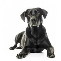 dog isolated on white background, generate ai photo