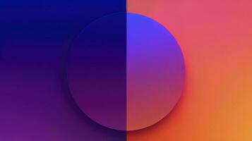 two tone orange and purple and blue gradient, beautiful, simple , smooth, generate ai photo