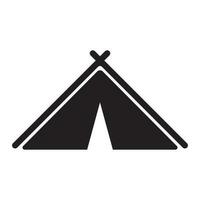 camping tent icon vector