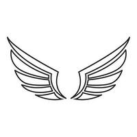 wing icon vector