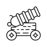 cannon icon vector