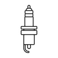 spark plug icon vector