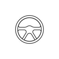 steering wheel icon vector