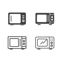 microwave icon vector