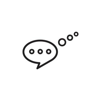 speech bubble logo vector