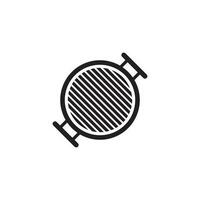 barbecue grill icon vector