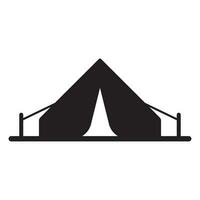 camping tent icon vector