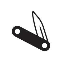 penknife icon vector