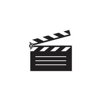 clapper board icon vector