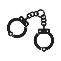 handcuffs icon vector