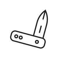 penknife icon vector