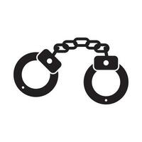 handcuffs icon vector