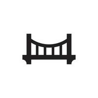 vector de icono de puente