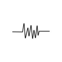 icono de onda de sonido vector