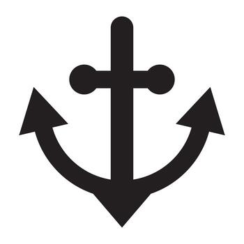 anchor icon vector