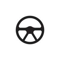 steering wheel icon vector