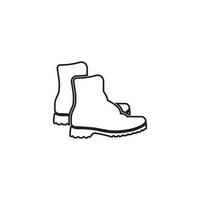 boots icon vector