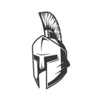 Spartan helmet, Gladiator Roman warrior centurion vector