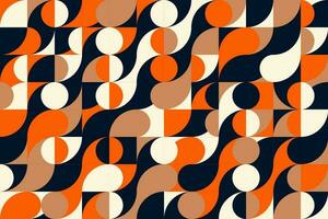 Modern geometric pattern, Bauhaus grid background vector