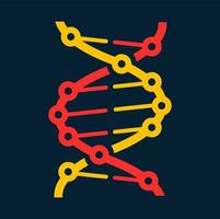 Helix structure, genetic code twisted DNA molecule vector