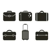 suitcase icon vector