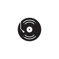 Vinyl music record icon vector