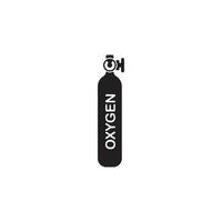 oxygen cylinder icon vector