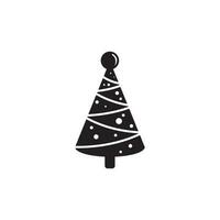 icono de arbol de navidad vector