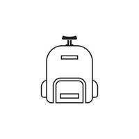 backpack icon vector