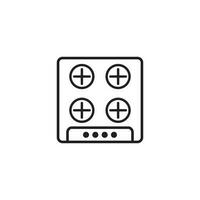 gas stove icon vector