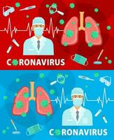 Coronavirus epidemic disease, viral infection vector