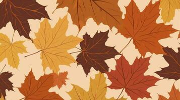 Fall leaves isolated on white background collection, generate ai photo
