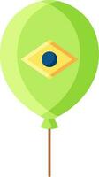 Balloon with Brazilian Flag Symbol vector