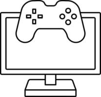 Video game with screen and remote vector