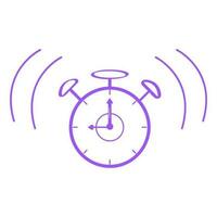 alarm clock vector icon illustration