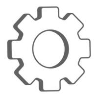 gear icon vector illustration