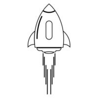 rocket vector icon illustration
