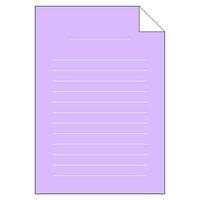 sheet of paper vector icon illustration