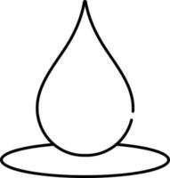 Water drop icon vector