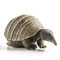 Armadillo isolated on white background, generate ai photo