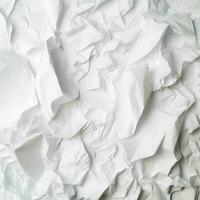 White paper texture isolated on white background, generate ai photo