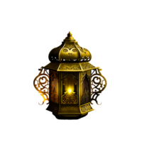 Muslim lantern for ornament AI generative png