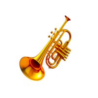 Trumpet isolated on transparent background png