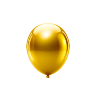 gouden ballonnen Aan transparant achtergrond ai generatief png