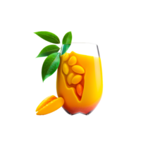 ai generativo mango jugo hd transparente, mango jugo, jugo clipart, amarillo png imagen para gratis descargar