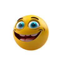 lächelnd Emoji png generativ ai
