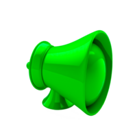 Megaphone communication blog announcement colored green png