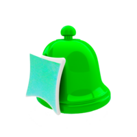 green bell with pillow png