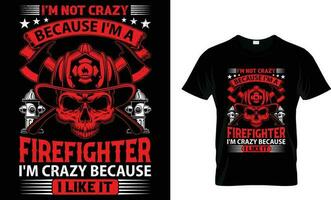 firefighter t-shirt design, firetruck t-shirt design vector