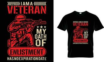 veteran t-shirt design, vintage t-shirt design, vector